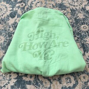 JEFFREE STAR Mint Green XL High How Are You Sweetheart Hoodie
